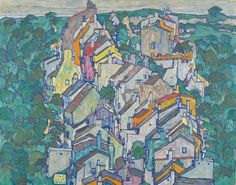 Egon Schiele’s Landscapes Tell a Winter’s Tale Neue Galerie New York, Photography Competitions, Art Diary, S Art, Medieval Town, Human Condition