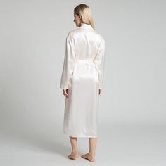 22 Momme Elegant Long Silk Robe With Belt – slipintosoft Elegant Solid Silk Sleepwear, Elegant Solid Satin Sleepwear, Elegant Satin Finish Robe For Loungewear, Elegant Long Sleeve Sleepwear, Elegant Satin Sleep Robe, Elegant Beige Sleepwear For Wedding Night, Elegant Satin Robe For Loungewear, Elegant Satin Loungewear Robe, Elegant Long Sleeve Cream Sleepwear