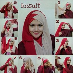 30+ Hijab Styles Step by Step - Style Arena Hijab Styles For Party, Easy Hijab Style, Hijabi Mode, Hijab Stile, Tutorial Hijab Pashmina, Hijab Simple, Estilo Hijab, Turban Hijab