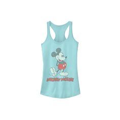 a women's tank top with mickey mouse on it