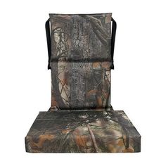 the seat cover is made from realtree camo