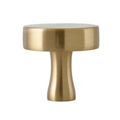 an image of a brass knob on a white background