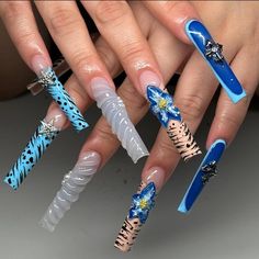 XL baddie vacation gel press ons handmade- SEND NAIL MEASUREMENTS UPON ORDERING or DM ME for further instructions  #pressons #pressonnails #acrylicnails #acrylicpressonnails Gel Press, False Nails, Beauty Nails, Press On Nails, Acrylic Nails, Nails, Beauty