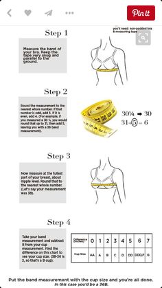 What Size Bra Do I Wear, Bra Measurements Chart, How To Measure For A Bra, Bra Size Chart How To Measure, Pola Bra, Bra Size Chart, Bra Ideas, Measure Bra Size, Bra Fitting Guide