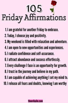 10 out of 150 Friday Affirmations Friday Affirmations, Affirmation For Success, Positive Affirmations For Success, Board Manifestation, Affirmations For Success, Work Success, Inner Guidance, Vision Board Manifestation, Success Affirmations