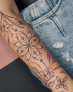 a person with a tattoo on their arm