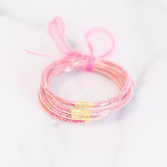 Trendy Pink Beaded Bracelets For Party, Adjustable Sparkling Beaded Bracelet For Party, Adjustable Sparkling Beaded Bracelets For Parties, Preppy Ideas, Preppy Accessories, Preppy Jewelry, Bday Gift, Glitter Party, Cute Preppy Outfits