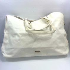 Versace Perfumevintage“Summer Bag”Tote Bag, Cream Color With Gold Hardwares . Brand New, Never Used . Original Tag(S) Attached . Authentic And Real Product . Cream Color . Nice Large Bag Multi Purpose Bag Non Smoking House Ambassador Ii, For Over Two Years Same Day Shipping 5 Star Customer Ratings All Offers Are Welcomed Chic White Rectangular Weekender Bag, Leather Tote Shoulder Bag For Weekend, Chic White Weekender Bag For Travel, Chic Weekend Shoulder Bag, Luxury Cream Shoulder Bag With Rolled Handles, Cream Shoulder Bag With Handle Drop For Travel, Chic Tote Bag For Weekend, Chic White Tote Weekender Bag, Chic Weekend Tote Bag