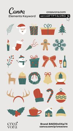 Canva Element Keyword For Christmas Element Canva Christmas List, Christmas Digital Products, Christmas Canvas Ideas, Canva Creator, Card Fonts, Canva Tricks, Christmas Illustration Design