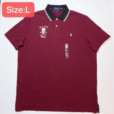 Polo Ralph Lauren Large RLFC classic fit polo shirt Price is firm Size : L •Classic Fit: our roomiest silhouette. Cut for a lower armhole and a fuller sleeve that falls closer to the elbow. •Size Large has a 29½" front body length, a 29½" back body length, an 18" shoulder, and a 44" chest. •Ribbed Polo collar. Two-button placket. •Short sleeves with ribbed armbands. •Tennis tail. •Signature embroidered Pony at the left chest. •Cotton. •Machine washable. Imported. Casual Red Polo Shirt With Collared Neckline, Casual Fitted Polo Shirt By Ralph Lauren, Casual Fitted Ralph Lauren Polo Shirt, Ralph Lauren Fitted Casual Polo Shirt, Fitted Ralph Lauren Collared T-shirt, Red Collared Ralph Lauren Shirt, Ralph Lauren Sporty Polo Shirt, Classic Red Polo Collar Shirt, Ralph Lauren Sporty Cotton Polo Shirt