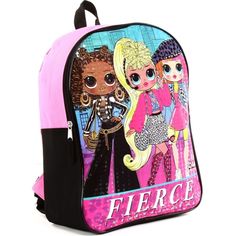 Lol Surprise 15" Backpack Full-Screen Backpack With 1 Zip Compartment Bag Size: 15" X 12" X 4.5" Color: Pink Label: Lol Surprise Lol Surprise 15" Backpack Full-Screen Backpack With 1 Zip Compartment Bag Size: 15" X 12" X 4.5" Composition: 100% Polyester Fun Way To Show Off Your Fierce Girls! Great For Camp, School, Overnights All Season Made In China Hand Spot Clean