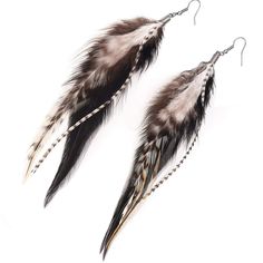 PRICES MAY VARY. Material: Natural feather Unique long feather earrings, handmade item, each one will be slight different from each other, but all feathers are well selected & inspected Various styles: These different styles chic earrings are eye-catching design, will let you get lots of compliments Elegant earring makes you the eye-catching centre, best gift choice for the girls you loved. Applicable to A Wide Range of Occasions: Can be used for a variety of occasions, such as Christmas, Mother Xmas Jewelry, Boho Jewelry Diy, Native American Earrings, Pheasant Feathers, Feather Crafts, Unusual Earrings, Clover Green, Chic Earrings, Feather Charms