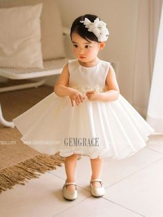 10% off now|Free shipping world-wide. Sleeveless Satin Ruffled Toddler Flower Girl Dress with Flowers at GemGrace. Click to learn our pro custom-made service for wedding dress, formal dress. View #FlowerGirlDresses for more ideas. Sleeveless Floral Applique Dress For Baptism, Princess Sleeveless Ruffled Dress For Wedding, Princess Style Sleeveless Wedding Dress With Ruffles, Princess Style Sleeveless Ruffled Wedding Dress, Princess Style Sleeveless Dress With Ruffles For Wedding, Toddler Flower Girl Dress, Toddler Flower Girl, Toddler Flower Girls, Dress With Flowers