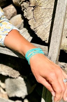 Beaded 5-wrap Boho bracelets on strong, stretchy cord, they wrap around the wrist 5 times for a free-spirited layered look Silver Sprinkles, Beaded Wrap Bracelets, Beaded Wraps, Stretchy Bracelets, Summer Colors, Boho Bracelets, Wrap Bracelet, Seed Beads, Metallic Silver