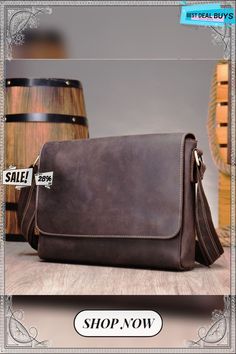 Men's One Shoulder Messenger Bag Business Crossbody Bag With Coin Pocket, Brown Business Bags With Coin Pocket, Brown Shoulder Bag With Coin Pocket For Business, Business Crossbody Bag, Business Shoulder Bag With Coin Pocket, Business Crossbody Shoulder Bag With Coin Pocket, Business Bags With Coin Pocket And Rectangular Shape, Business Satchel Shoulder Bag With Coin Pocket, Leather Bag With Coin Pocket