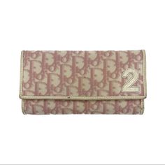 Christian Dior Trotter Long Logo Pink Vintage Wallet. Vintage - In Good Condition With Noticeable Wear And Coin Residue In Coin Compartment. Pink Logo, Dior Bag, Vintage Pink, Christian Dior, Women's Accessories, Dior, Bag Lady, Shoe Accessories, Women Accessories