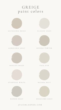 the different shades of gray paint