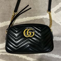 Black Gucci Marmont Small Bag Bnib Classic Black Bag With Gold-tone Logo Plaque, Elegant Black Shoulder Bag With Gold-tone Logo, Gucci Black Bag With Gold-tone Hardware, Gucci Black Crossbody Shoulder Bag, Black Gucci Crossbody Shoulder Bag, Gucci Rectangular Shoulder Bag With Gold-tone Logo, Elegant Gucci Bag With Gold-tone Logo Plaque, Luxury Gucci Bag With Gold-tone Logo Plaque, Black Gucci Shoulder Bag With Branded Hardware