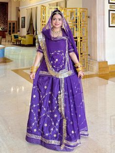 Upada and Hamrahi Pure PartyWear festive Dabka Kundan Work Rajputi Poshak In Purple Colour-82123 Product Details: Fabric: High-quality important (Upada) Sout and Hamrahi Pure  Work:  Aree Touch  Resham Dabka Kundan Full hand work Odni men Four Side border, Odna me n Beutiful Work Hand Odhna Fabric: Hamrahi pyor  Gota Kiran Complete: Enhancing the beauty of the outfit Color: Purple Colour Occasion:Mehendi Sangeet, wedding Party Wear Washing Instruction:Dry Wash Color : Same as pr photo ( 5 to 7 % Bollywood Choli For Diwali Celebration, Bollywood Style Choli For Diwali Celebrations, Traditional Drape Lehenga With Dabka For Festivals, Festivals Traditional Drape Lehenga With Dabka, Bollywood Style Navratri Celebration Sharara, Purple Sharara For Diwali Celebration, Semi-stitched Choli For Eid Celebration, Bollywood Style Sets With Sheer Dupatta For Celebrations, Traditional Floor-length Choli For Celebrations