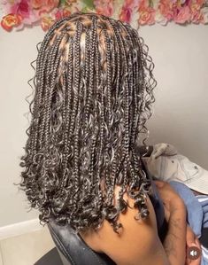 Shoulder Length Boho Twists, Shoulder Boho Knotless Braids, Short Knotless Goddess Braids, Short Goddess Braids Shoulder Length, Teens Hairstyles, Fine Hairstyles, Short Box Braids Hairstyles, Braids Ideas