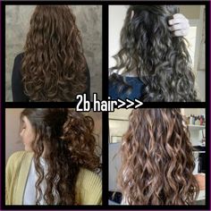 #hair #2b #hairtype 2b Type Hair, Wavy Hair Type 2b, 2b Curly Hair Haircuts Long Layers, Face Framing 2b Hair, Balayage 2b Hair, 2c Permed Hair, 2b Hair Type Hairstyles, 2 B Hair Type, 2 B Hair Hairstyles