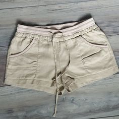 **Nwot** Never Worn Brand: 2b Bebe Color: Khaki Size: Small Trendy Beige Shorts For Beach Season, Chic Khaki Beach Bottoms, Trendy Beige Bottoms For Beach, Trendy Beige Bottoms For The Beach, Beige Bottoms With Built-in Shorts, Khaki Bottoms With Built-in Shorts For Day Out, Beach-ready Beige Mini Bottoms, Khaki Bottoms With Built-in Shorts For Summer, Summer Khaki Shorts With Built-in Shorts