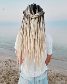 Half Dreads Styles For Women White, Dreadlock Wedding Hairstyles White, Partial Dreads Styles For Women White, Partial Dreads White Women, Dreadlock Extensions White Girl, Blonde Synthetic Dreads, Purple Dreads