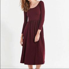 Urban Ourfitters Off The Shoulders Midi Dress In Plum Nwt Plum/Prune 3/4 Sleeve Lovely Rich Maroon / Burgundy Color With A Super Flattering A-Line Fit And The Ever-Romantic Off The Shoulders Neckline Red 3/4 Sleeve Midi Dress For Fall, Red Midi Dress With 3/4 Sleeves For Fall, Casual Burgundy Midi Dress For Fall, Fall Dresses With 3/4 Sleeves In Solid Color, Solid Color Dresses With 3/4 Sleeve For Fall, Solid Fall Dresses With 3/4 Sleeve, Solid Color Fall Dress With 3/4 Sleeves, Fall Brunch Midi Dress With 3/4 Sleeves, Fall Midi Dress With 3/4 Sleeve For Brunch