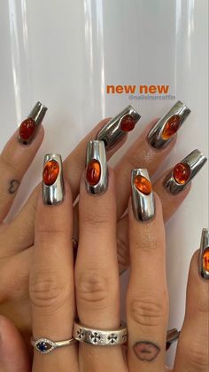 Evangelion Nails, Gemstone Nails, Finger Art, Nail Envy, Pretty Acrylic Nails, Chic Nails