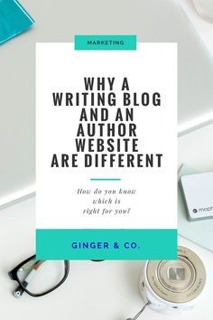 a white sign that reads why a blog and an author are different