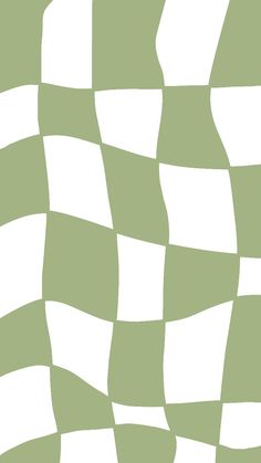 a green and white checkerboard pattern that looks like it is going to fall