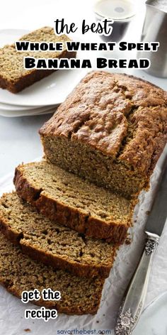 the best whole wheat speltt banana bread