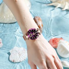 Top Brands Fashion, Gold Watches Women, Ladies Watches, Womens Watches Luxury, Rose Gold Watches, Watches Women Fashion, Moda Vintage, Women's Watch, Stainless Steel Band