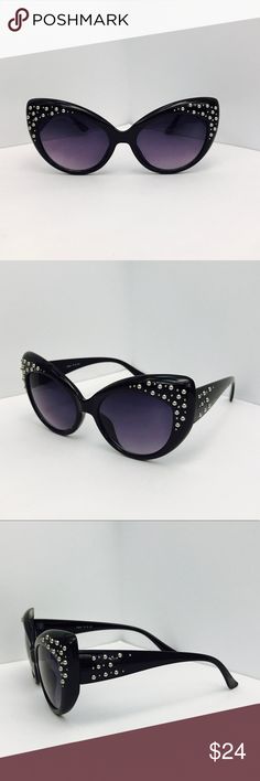 ♥️BOGO♥️New Studded Black Oversized Cat Eye New without tag. All Sunglasses buy one get one free! Nasty Gal Accessories Sunglasses Silver Cat Eye Sunglasses For Summer Party, Silver Cat Eye Sunglasses For Party, Elegant Silver Cat Eye Sunglasses For Party, Buy One Get One Free, Buy One Get One, Accessories Sunglasses, Get One, Sunglasses Accessories, Cat Eye