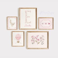 LIMITED EDITION DESIGN- Create the nursery of your dreams with our Custom Pink Vintage Nursery Gallery Wall Set. As a mother, I recognize the value of high quality and thoughtful artwork to have in the background of our most precious memories. I make every design with love, care, and dedication. PROCCESSING TIME: 24-72 HOURS. Following your purchase, you can expect your files to be delivered within 72 hours. Note, this item is a DIGITAL DOWNLOAD. No physical item will be shipped. WHAT YOU GET: 5 Name For Nursery Wall, Pink Vintage Nursery, Vintage Pink Nursery, Vintage Nursery Art, Coquette Nursery, Pink Toddler Rooms, Vintage Floral Nursery, Whimsical Nursery Art, Nursery Gallery Wall