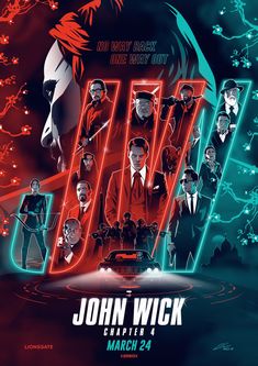 the poster for john wick's upcoming film, which is being released on march 24