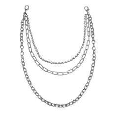 Extra long pocket chain featuring the combination of dainty rhinestone chain with heavy metal bike chain. Looks awesome on its own or as a set of two. Chain Png, Necklace Png, Accessories Png, Emo Accessories, Pocket Chain, Goth Gf, Edgy Jewelry, Rhinestone Chain, Goth Jewelry