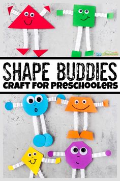 the shape buddies craft for preschoolers to make