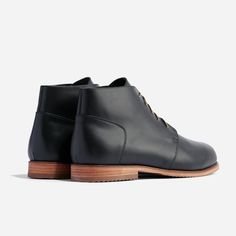 Designed with comfort, function, and versatility in mind, our updated take on the classic chukka has all you need and nothing you don’t. Dressed up or down, meet your new, everyday go-to. | Men's Everyday Chukka Boots Black . Size 11 Chukka Boot, Thick Socks, Heel Caps, Rubber Heels, Sustainable Materials, Leather Care, Vegetable Tanned Leather, Boots Black, Chukka Boots