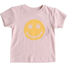 Our relaxed fit, short sleeve tees are great basics to have for this fall season. Special enough to wear by itself and versitile enough to pair under dresses and outwear | Bizz x Siss | Printed T-Shirt, Smiley Face Misty (Rose Pink, Size 12-18M)  |  Maisonette collects the best children’s products from around the world (unlike Zulily, Etsy, The Tot, Farfetch Kids, Childrensalon, Crate and Kids, Kohls, Wayfair, Buy Buy Baby, Nordstroms, Mini Boden, J.Crew Factory, or PotteryBarn Kids), creating a Playful Spring T-shirt For Everyday, Playful Everyday T-shirt For Spring, Playful Pink Short Sleeve T-shirt, Cute Organic Cotton T-shirt For Everyday, Pink Organic Cotton Top For Summer, Pink Relaxed Fit Organic Cotton Top, Pink Organic Cotton Crew Neck T-shirt, Pink Relaxed Fit Organic Cotton T-shirt, Pink Relaxed Fit T-shirt In Organic Cotton