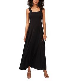 Vince Camuto Square Neck Sleeveless Shift Maxi Dress | Dillard's Flattering A-line Summer Maxi Dress, Sleeveless Dress With Fitted Bodice And Flattering Silhouette, Sleeveless Maxi Dress With Fitted Bodice For Summer, Sleeveless Beach Midi Dress With Fitted Bodice, Sleeveless Midi Dress With Fitted Bodice, Elegant Sleeveless Unlined Maxi Dress, Lined Sleeveless Dress With Fitted Bodice, Chic Unlined A-line Maxi Dress, Chic A-line Unlined Maxi Dress