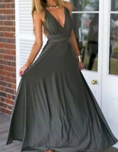 Top Seller for Gray Convertible Dress Multi Long Wrap Gown 15 Styles In 1 For Party Small, Fashion Women's Dresses Long Dress Bridesmaid, Vestido Convertible, Convertible Dress, Infinity Dress, Maxi Robes, Vestidos Vintage, Boho Maxi, Women Maxi, Party Dress Long