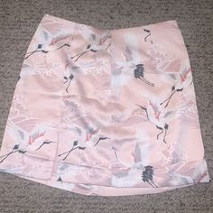 Brand New, Never Worn Blush Pink Skirt Can Be Paired With Boots For The Fall/Winter. Can Ship The Next Day Blush Pink Skirt, Light Pink Skirt, Button Down Mini Skirt, Vinyl Mini Skirt, Pink Swan, Black Jean Skirt, White Lace Skirt, White Pleated Skirt, Forever 21 Skirt