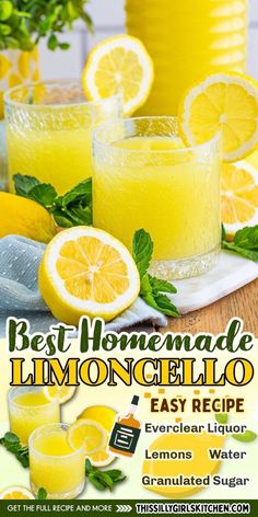 the best homemade lemoncelllo recipe