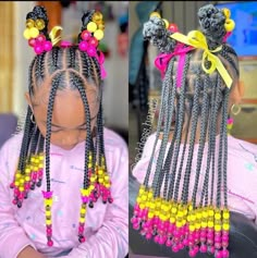 Kimora Hairstyles, Aaliyah Nails, Jojo Hairstyles, Pretty Braided Hairstyles For Kids, Kid Braid Styles With Beads, Kid Braids, Baby Girl Hairstyles Curly, Daughter Hairstyles, Toddler Braided Hairstyles