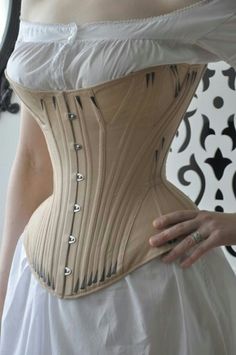 1890s Corset, Victorian Corsets, A Corset Dress, Edwardian Corsets, Victorian Corset, Corset Outfit, Corset Fashion, Grunge Dress