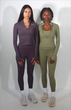 Frequency introduces the classic model off-duty set: a zip-up jacket, bra top, and legging trio. Perfect for the studio-to-street look. Fall Gym Track Jacket With Zipper Closure, Green Long Sleeve Activewear For Fall, Urban Long Sleeve Gym Activewear, Green Fall Activewear For Gym, Sporty Gray Track Jacket With Zipper, Long Sleeve Activewear With Zipper For Streetwear, Long Sleeve Activewear With Zipper Closure For Streetwear, Sporty Gray Track Jacket With Zipper Closure, Gray Sporty Track Jacket With Zipper