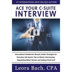 the book cover for ace your c - suite interview