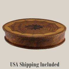 an image of a wooden box with the words usa shipping included