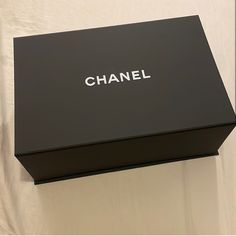 Brand New, Never Used 100% Authentic Classic Black Box With White Chanel Logo Perfect For Your Handbags Use As Home Decor, Christmas Decor, Reuse For Gift Box, Repurpose Hard Box Magnetic Opening And Closure Chanel Butterfly Sunglasses, Chanel Brushes, Chanel Glasses, Coco Chanel Mademoiselle, Chanel Black And White, Magnetic Gift Box, Chanel Outfit, Chanel Box, Rhinestone Sunglasses